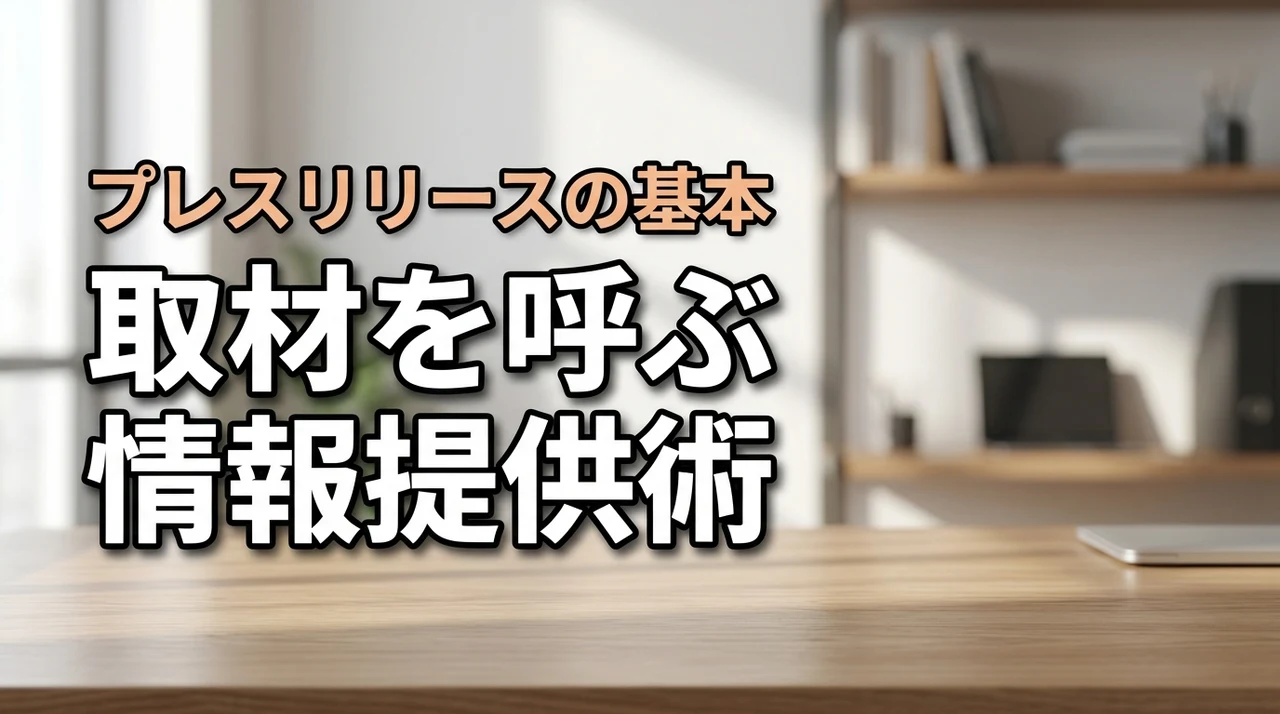 マスコミに情報提供して取材を得る方法とは？プレスリリースの基本と大事な考え方